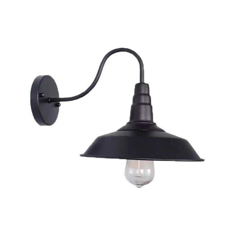 Villa courtyard wall lamp showing adjustable right or oblique angle design in copper or silver finish