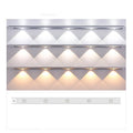 Rechargeable hill projection light strip in modern minimalist design with magnetic mounting