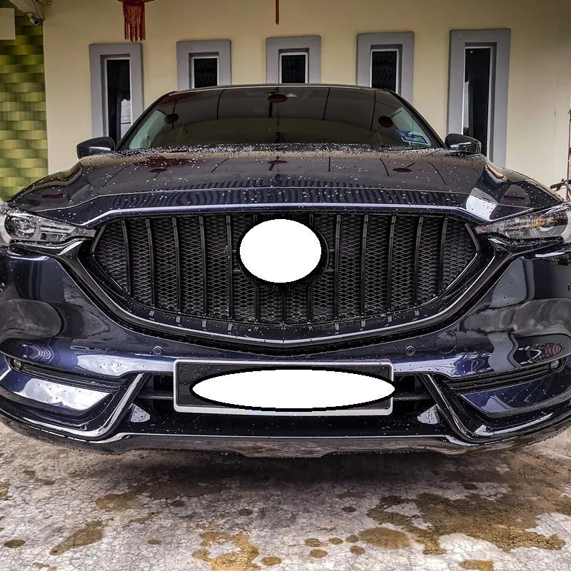 CX5 second generation medium mesh GT sports air intake grille in black and silver