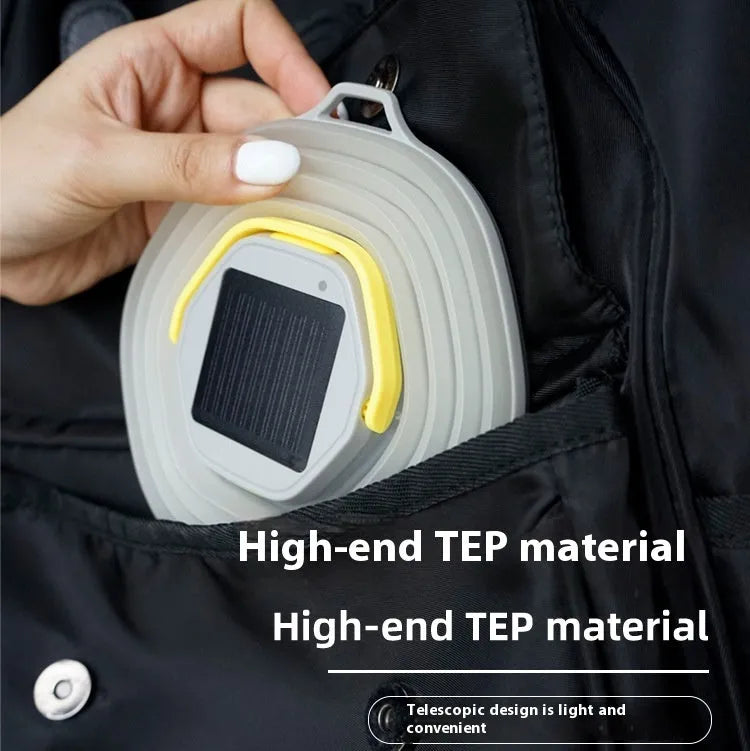 White large capacity camping lamp with single-key switch for tent lighting
