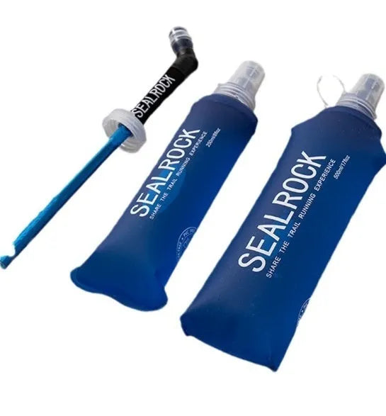 Plastic portable drinking straw with suction tube for outdoor hydration