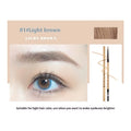Ultra-fine discoloration resistant eyebrow pencil in five colour shades