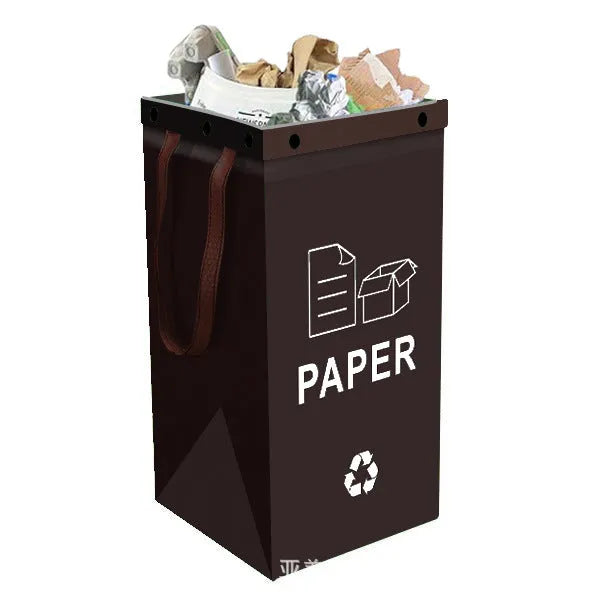 Blue 40-litre rectangular PP plastic household dustbin with a dustbin liner inside.