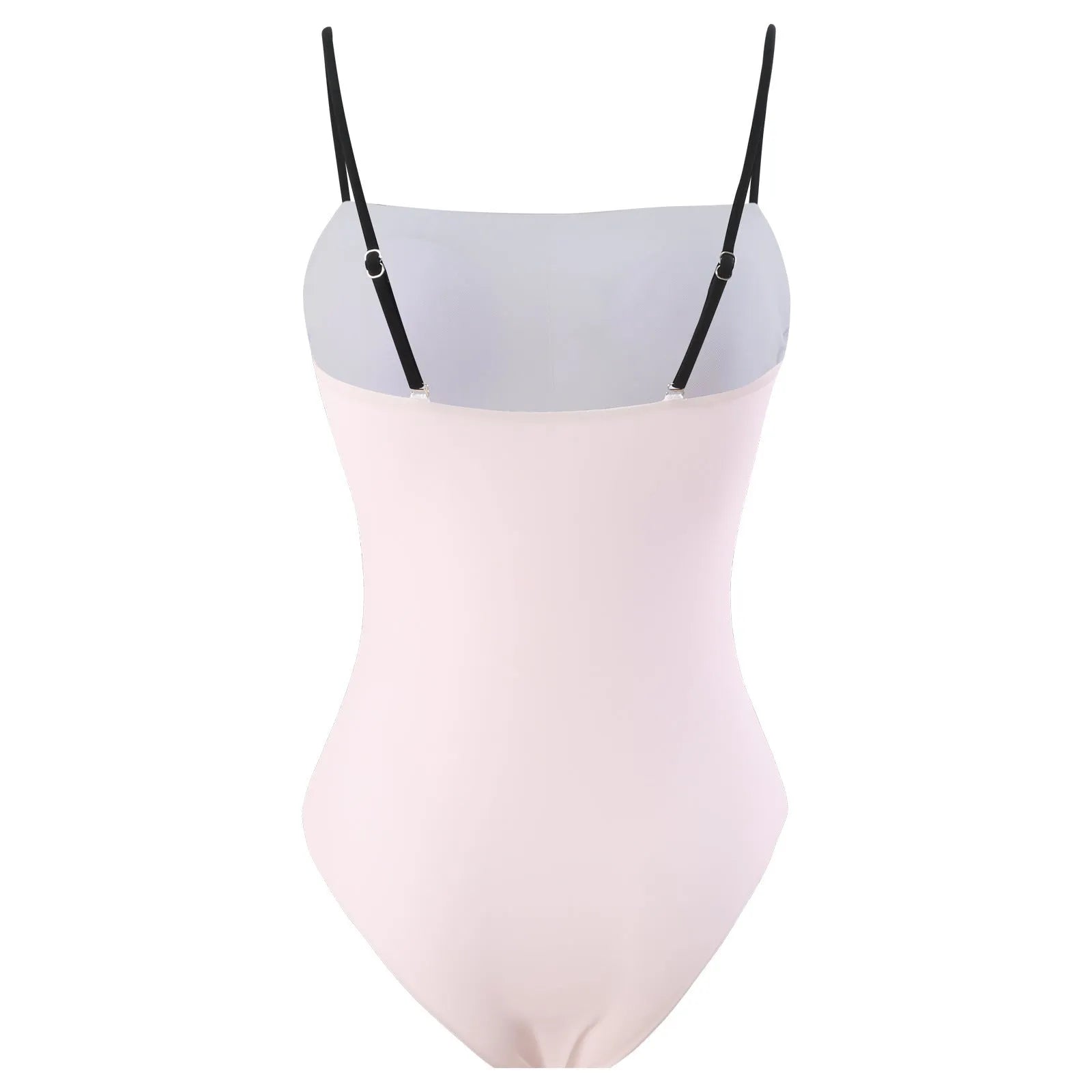 Women's one-piece bikini swimsuit with an attached white tulle skirt.