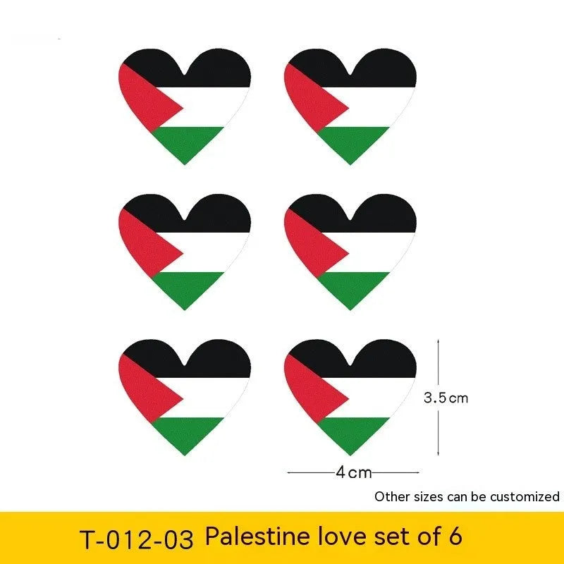 Palestinian flag car decal sticker with three colour design options