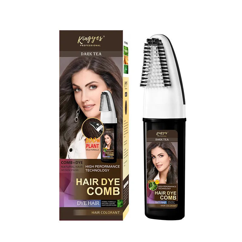 200ml hair dye colour cream containers in brown, wine red, and dark brown shades