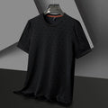 Men's round neck short sleeve T-shirt in ice silk fabric with antibacterial properties