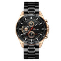 Men's waterproof quartz business calendar watch with 10mm thickness in multiple colour options