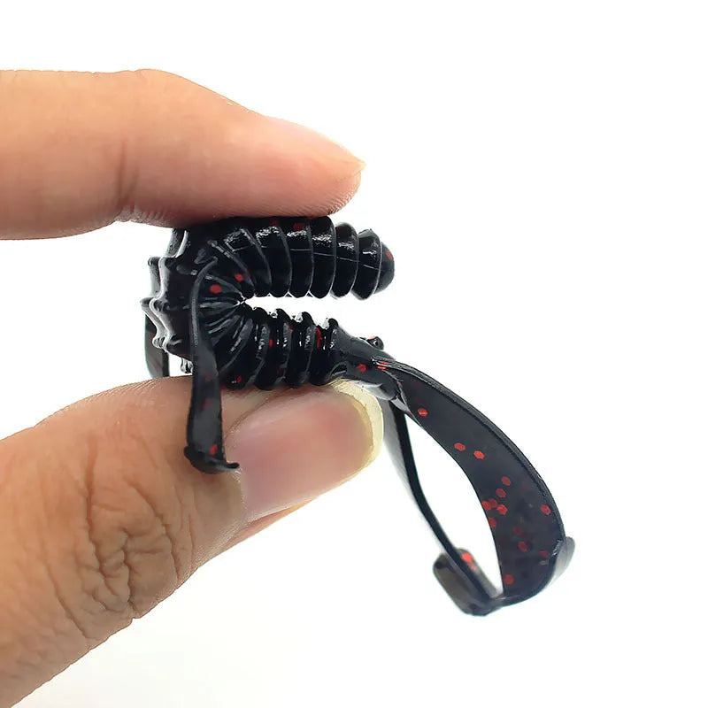 PVC fishing soft bait lure in 8cm and 12cm sizes with multiple colour options for anglers