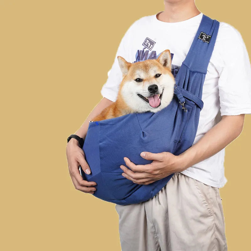 Large foldable cat-themed messenger backpack in multiple colours, showing adjustable strap and multiple pockets.