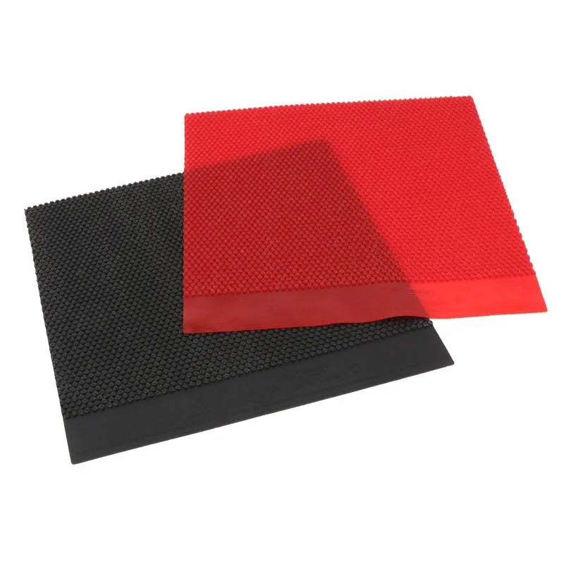 Single sheet of black and red small particle table tennis rubber for racket replacement