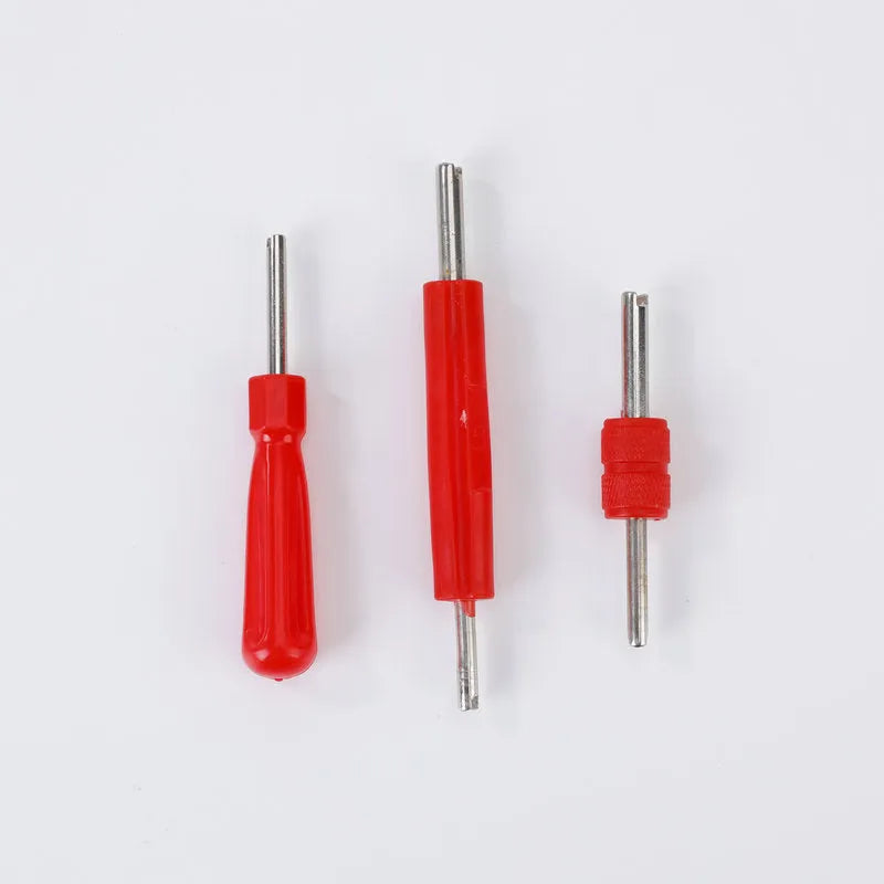 Single-head aluminium alloy twist valve wrench tool in one of three colour styles.