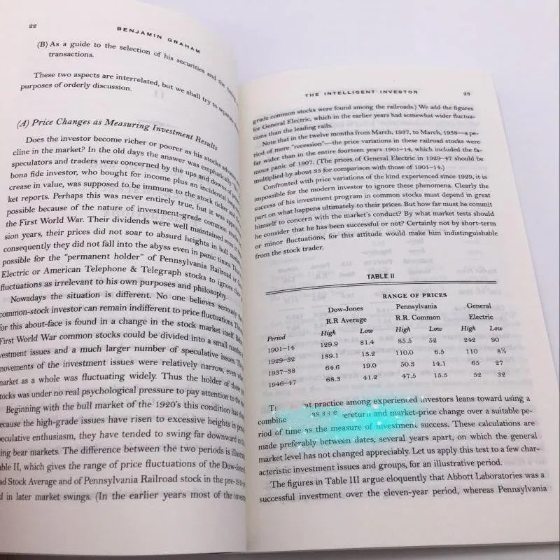 The Intelligent Investor English version paperback book cover showing financial investment guide