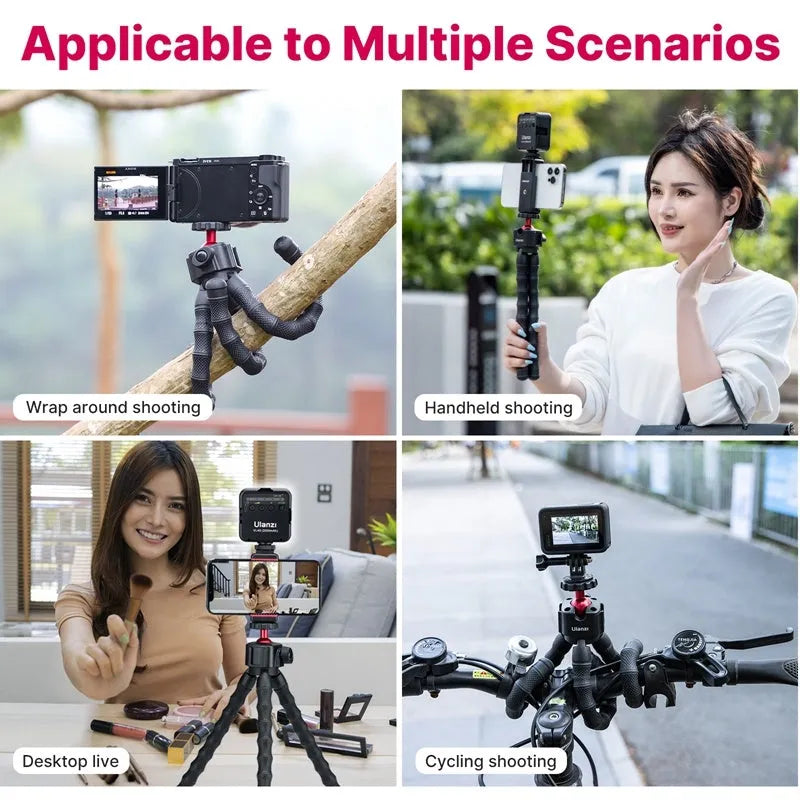 Adjustable photography tripod from the 2985-set vlogging and video suite