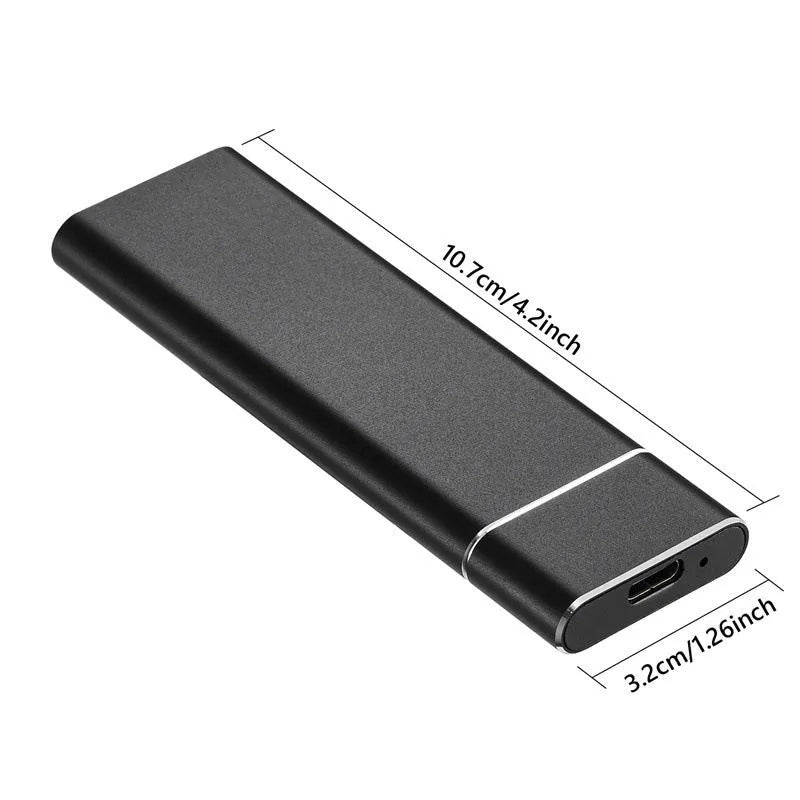 6TB ultra-thin metal mobile hard disk in five colour options with data cable