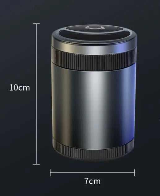 Automatic sensing vehicle ashtray with USB connection in four colour options