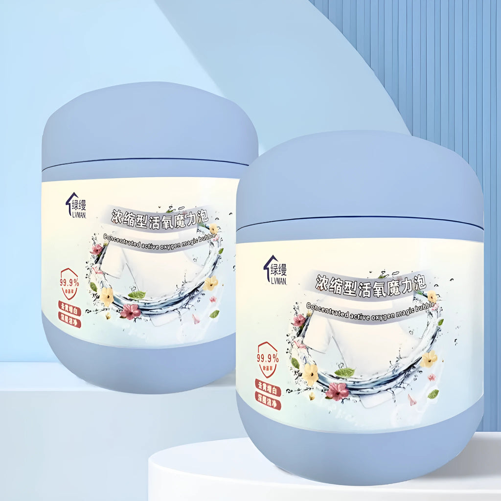 400g bottle of Strong Decontamination Salt Fizzer Active Oxygen Bleaching Powder for laundry