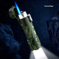 TH727 multi-function metal flashlight lighter in five colour options