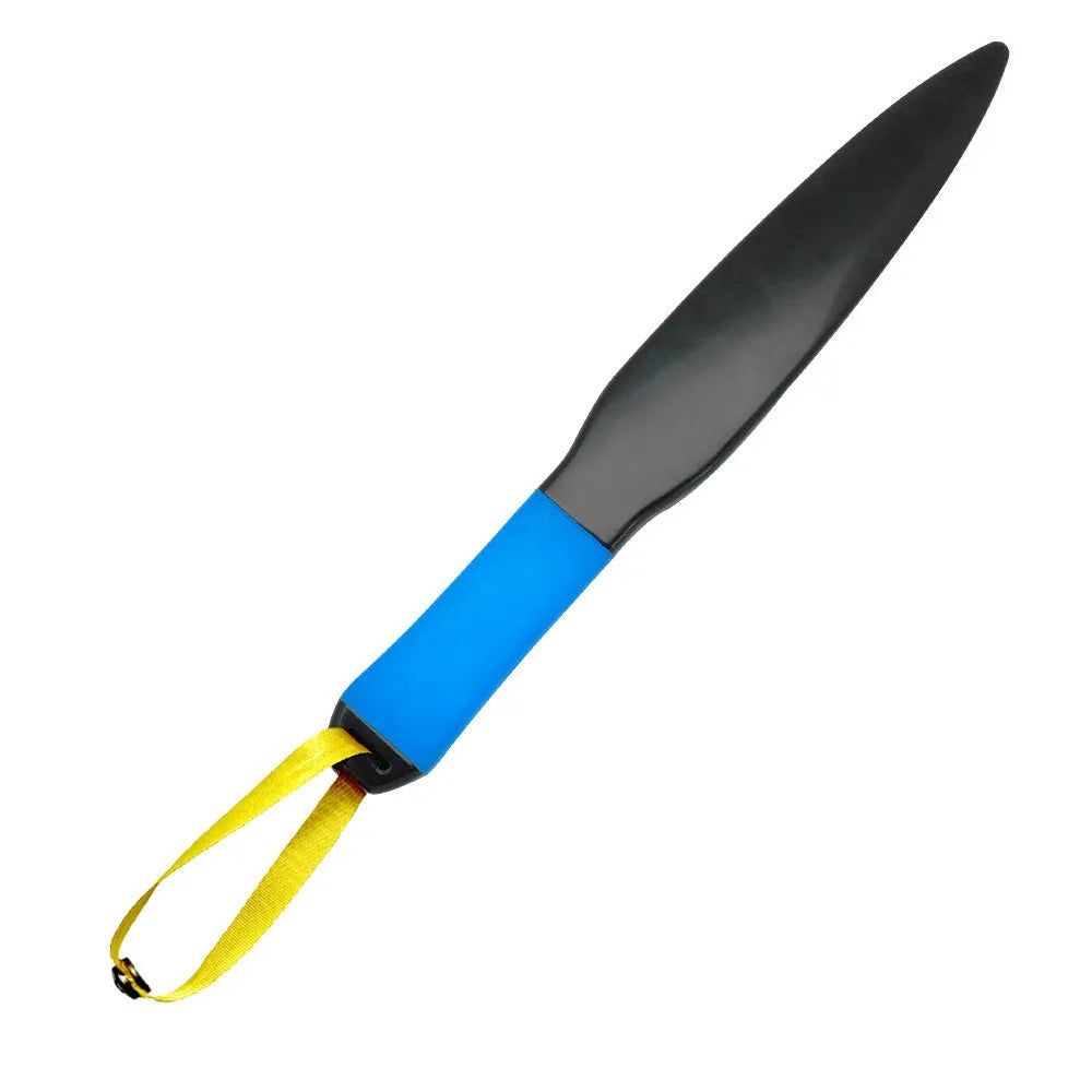 Blue handled nylon dog break stick training tool for small medium dogs