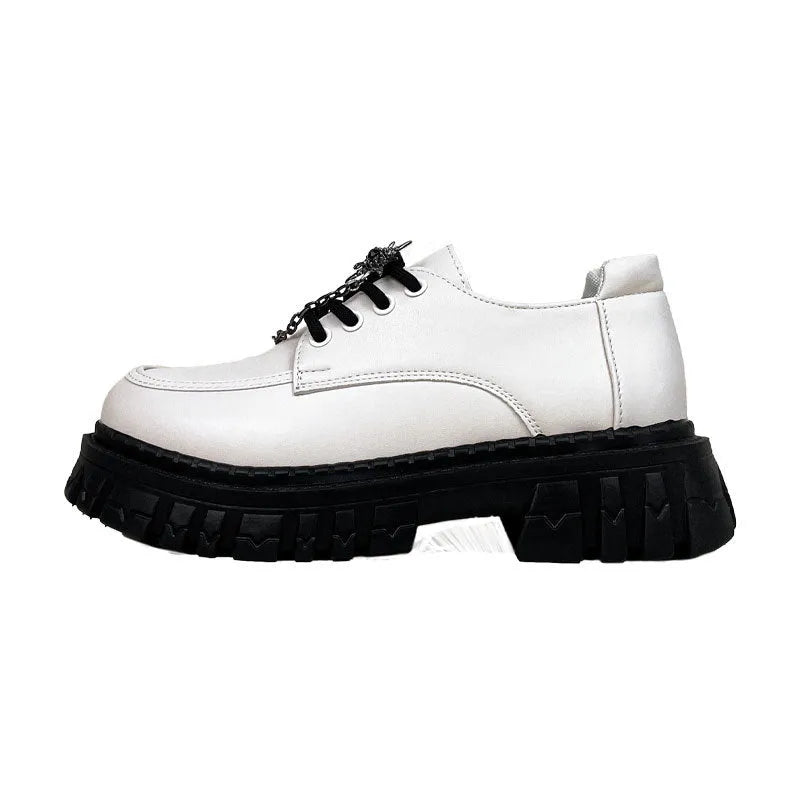 Women's preppy style loafers in Duke Asterism colour with metal buckle strap