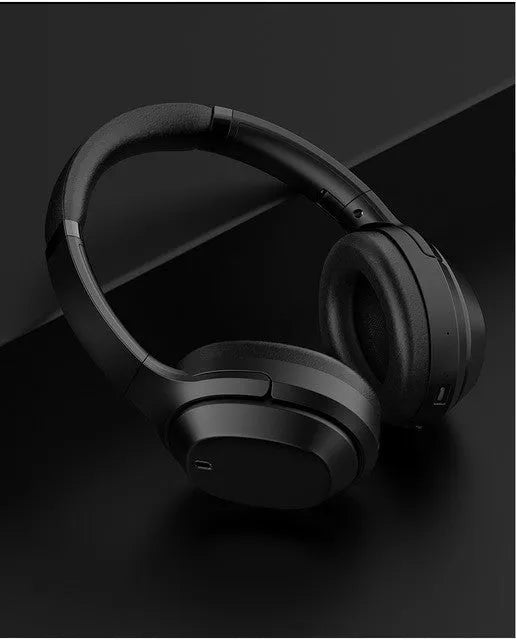 Black Gorsun E98 wireless over-ear Bluetooth headphones with memory-protein ear cushions