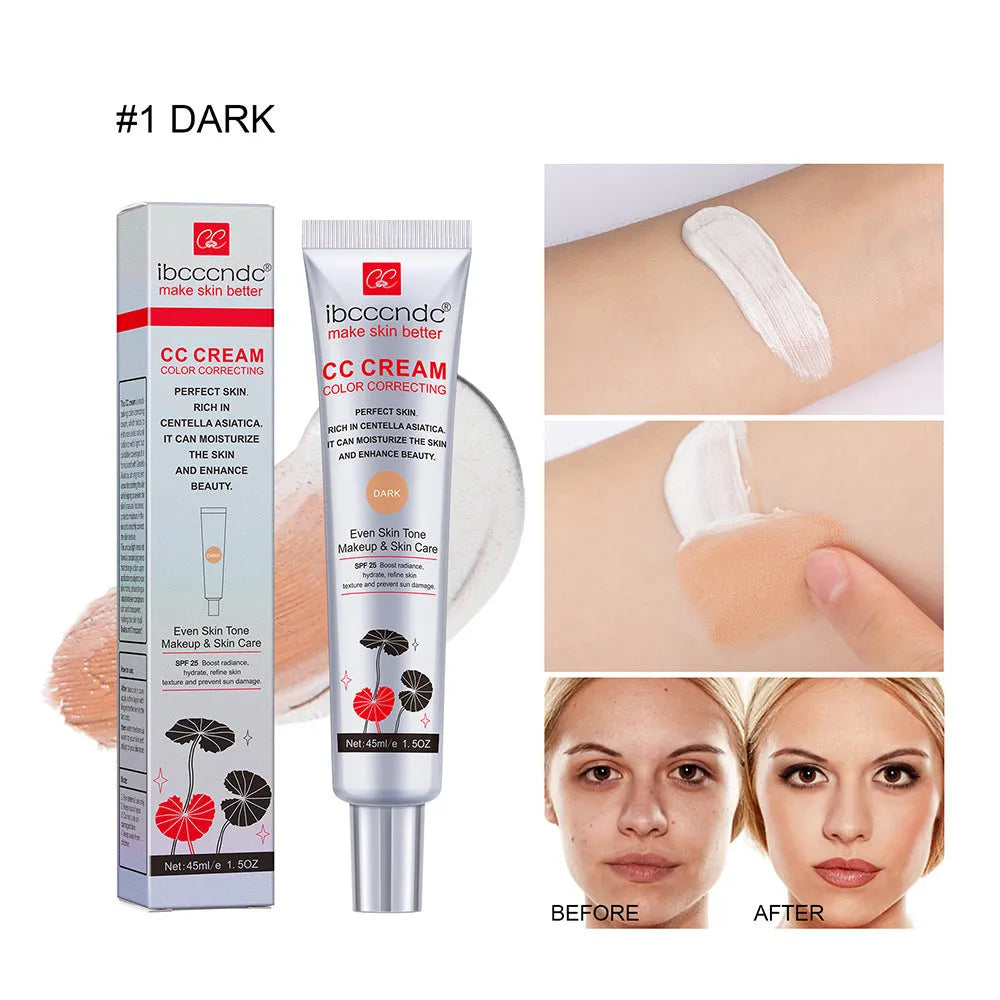 Erborian BCC Centella Asiatica CC cream tube in Light and Dark shades, a colour-correcting makeup base.