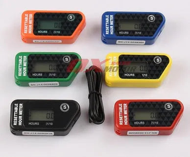 Black YSDS waterproof LCD digital countdown timer with 35mm mounting hole for maintenance reminders.