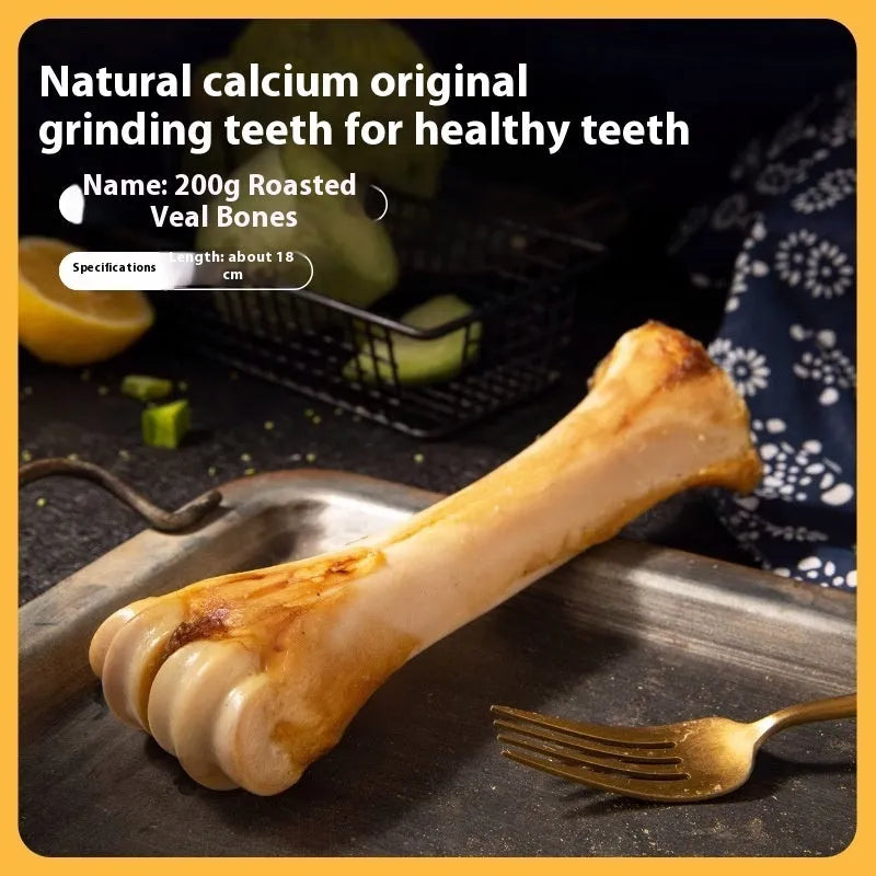 Roasted ox bone molar rod for puppy teeth cleaning in large medium small sizes