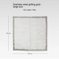 Stainless steel barbecue net grill in silver colour, large and medium size options