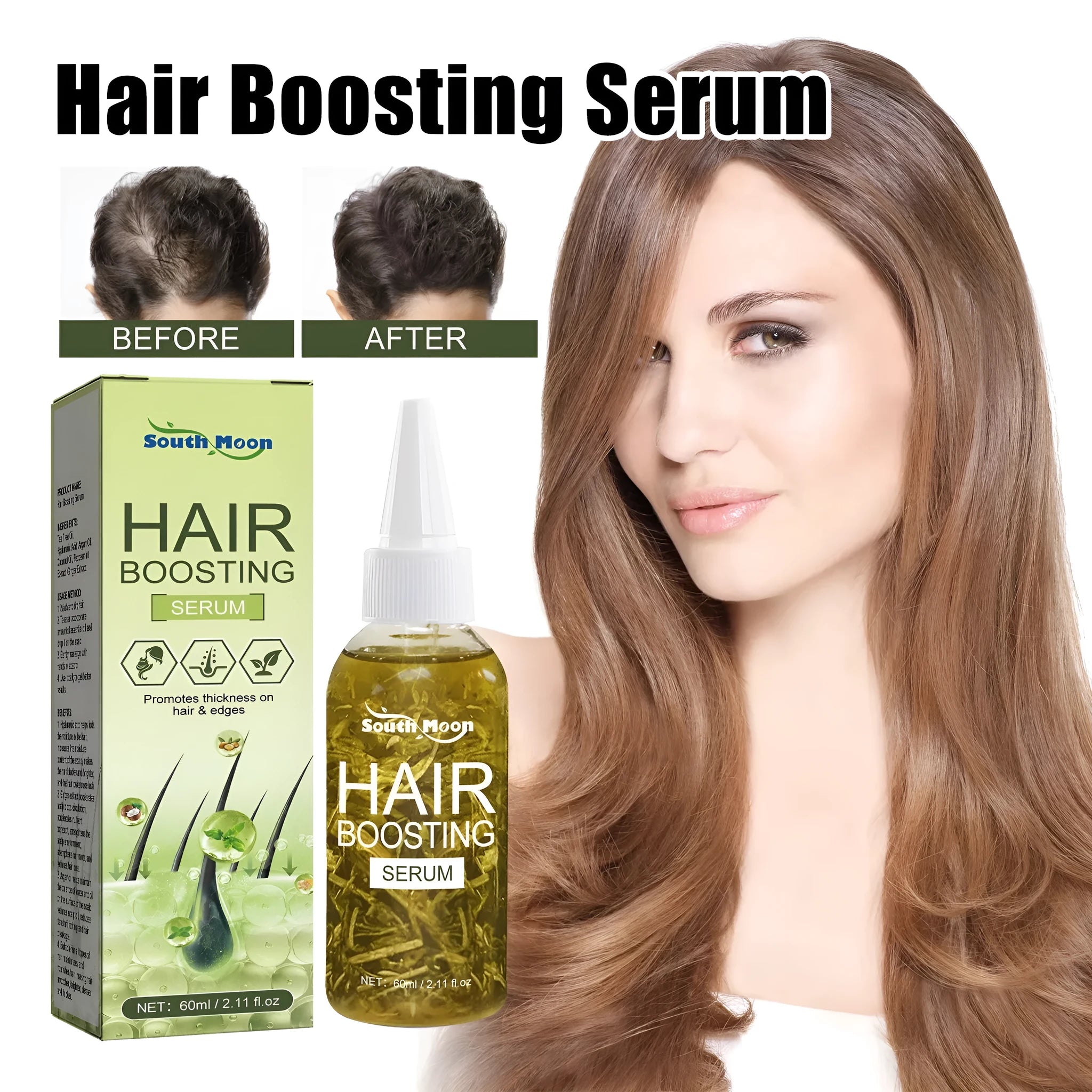 60ml hair care essential oil bottle for anti-fall repair and dry hair treatment