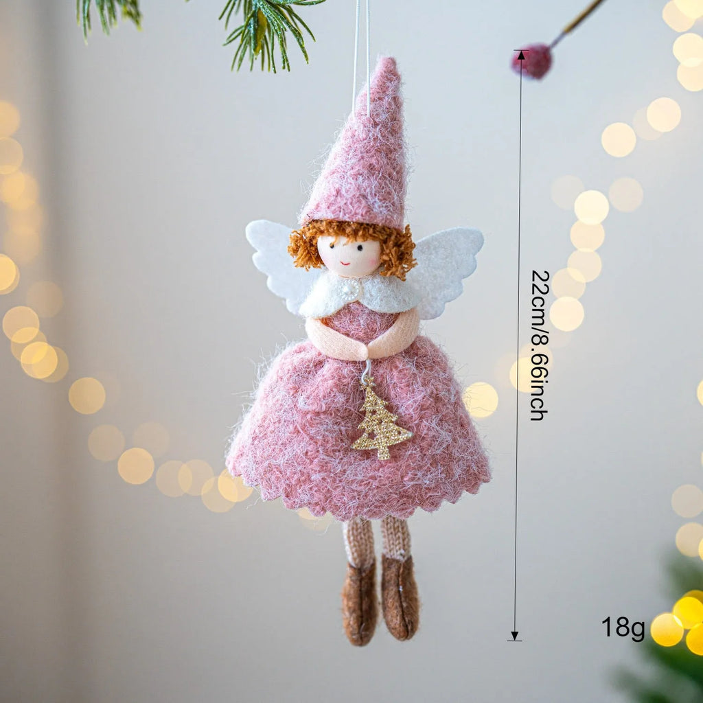 White cloth angel skirt Christmas tree pendant hanging decoration