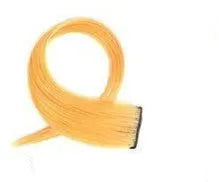 Gradient coloured long curly hair wig patch extension approximately 60cm in length