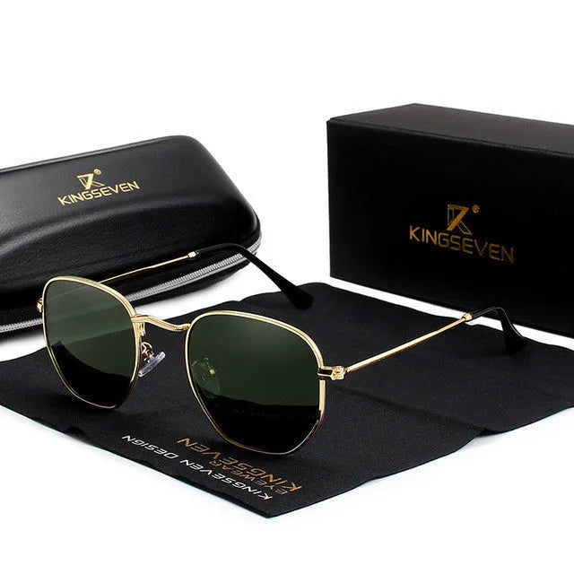 Classic round-frame retro sunglasses for men in multiple colour options with UV protection lenses