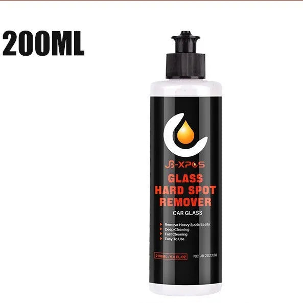 Tube of glass oil film remover cleaning cream in 50ml, 100ml, or 200ml size for car and home windows.