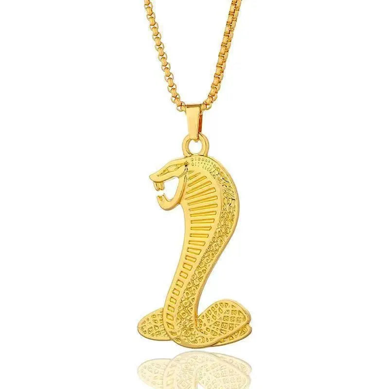 Gold geometric pendant necklace with inlaid zircon stones for women