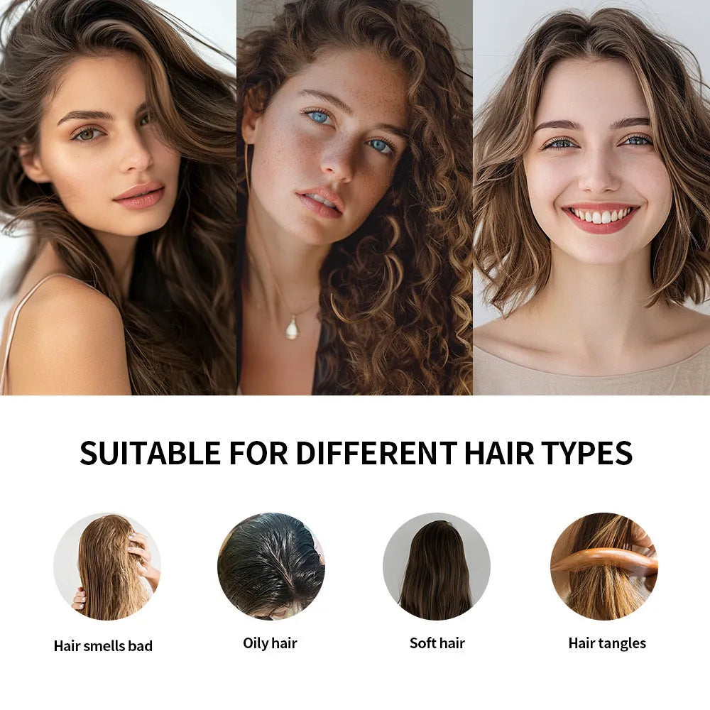 Disposable dry shampoo powder with sponge headband and mirror in 5g size
