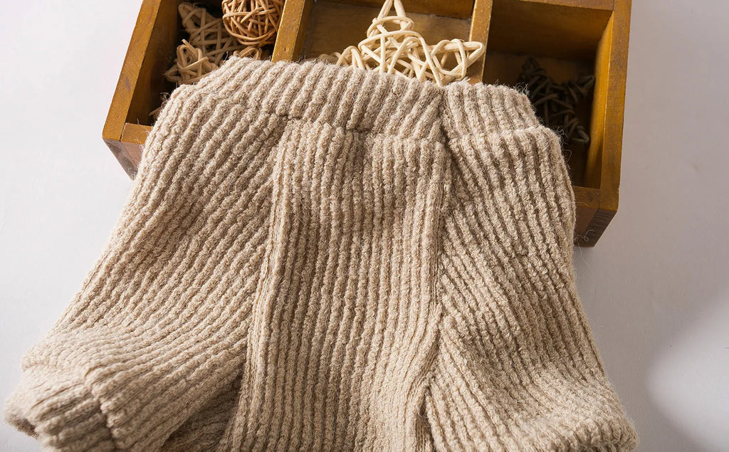 Brown cloth pullover sweater for small breed dogs on mannequin showing casual style