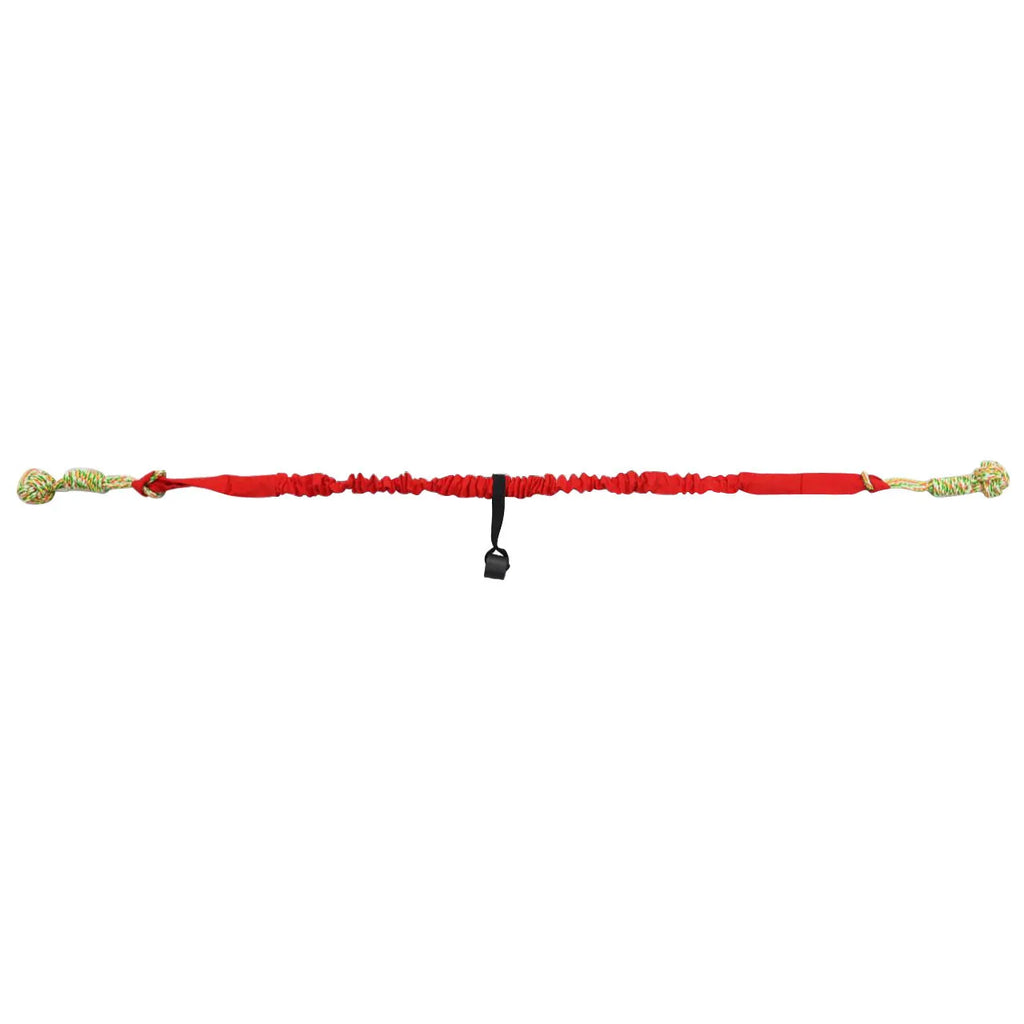 Cotton rope dog tug toy in twisted construction for chewing and interactive play