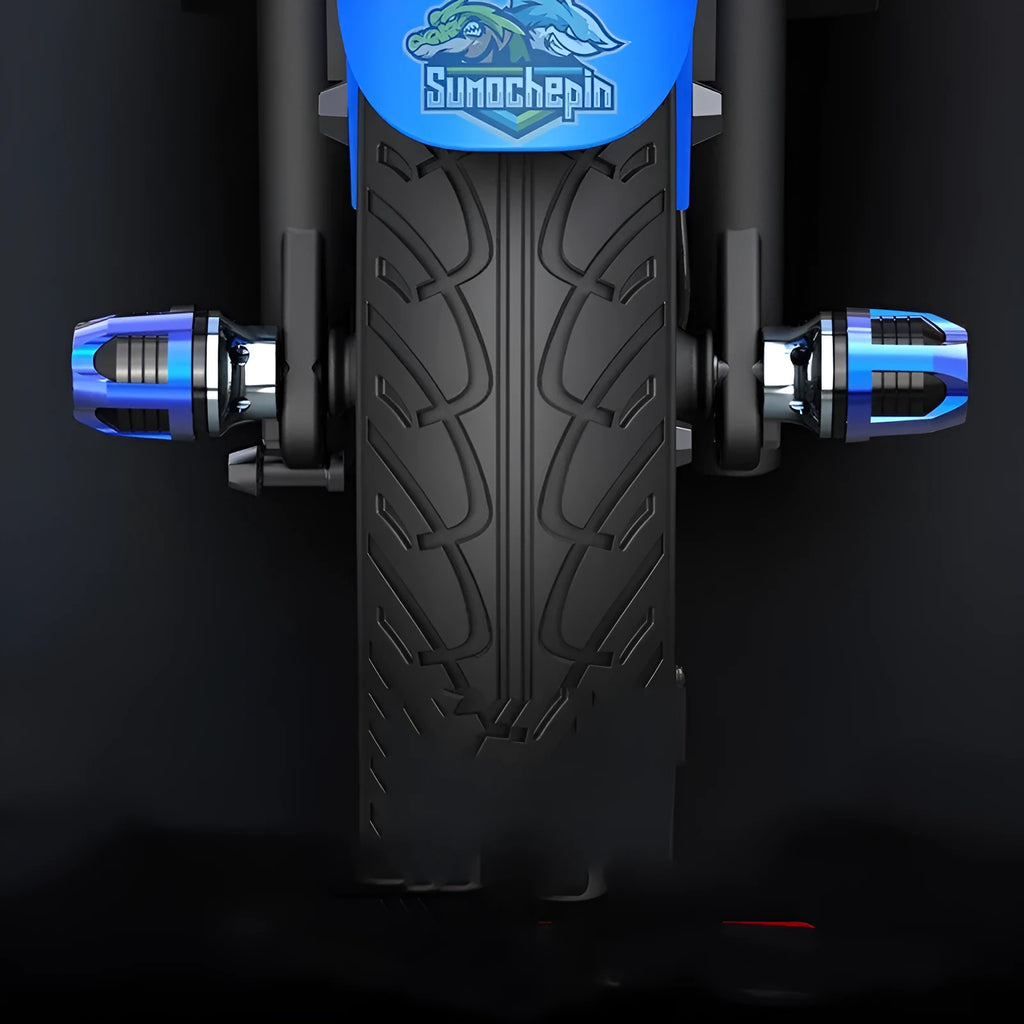 Aluminum alloy fork cup pair in multiple anodic colours for motorcycle and electric car front axles