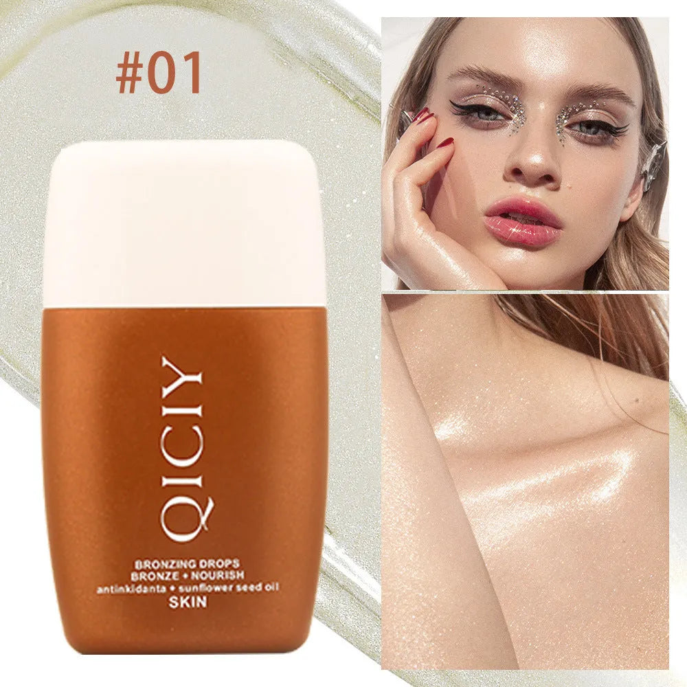 30ml face and body contour liquid bottle with brightening formula in four shade options