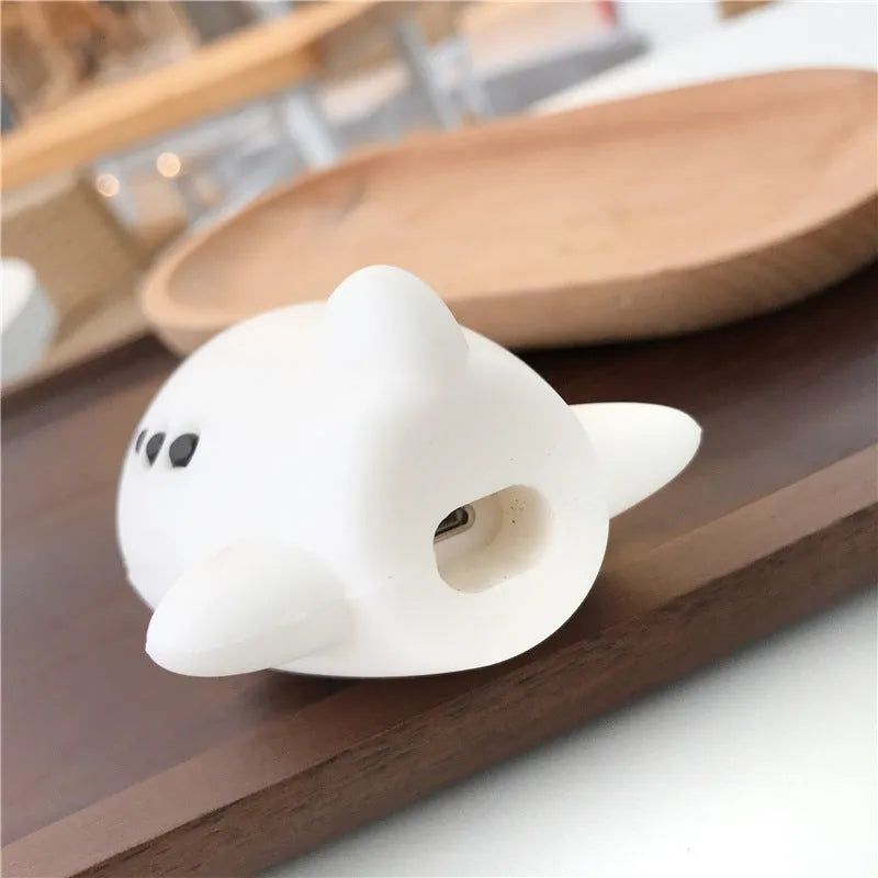 Cartoon aircraft headset design silicone flip case for Apple AirPods with carrying hook.