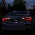 11th generation Honda Civic LED tail light assembly with sequential turn signals in black and red colour