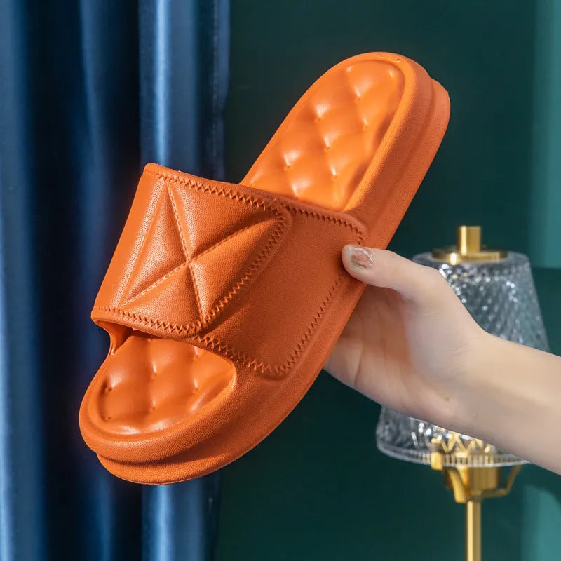 Non-slip EVA bathroom slippers with 3.5cm thick sole in multiple colour options