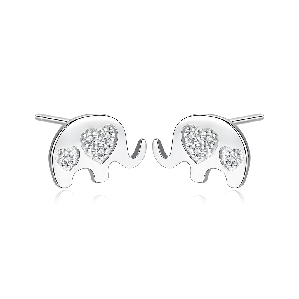 Small Korean geometric earrings in gold or silver, 0.6cm wide by 0.9cm high.