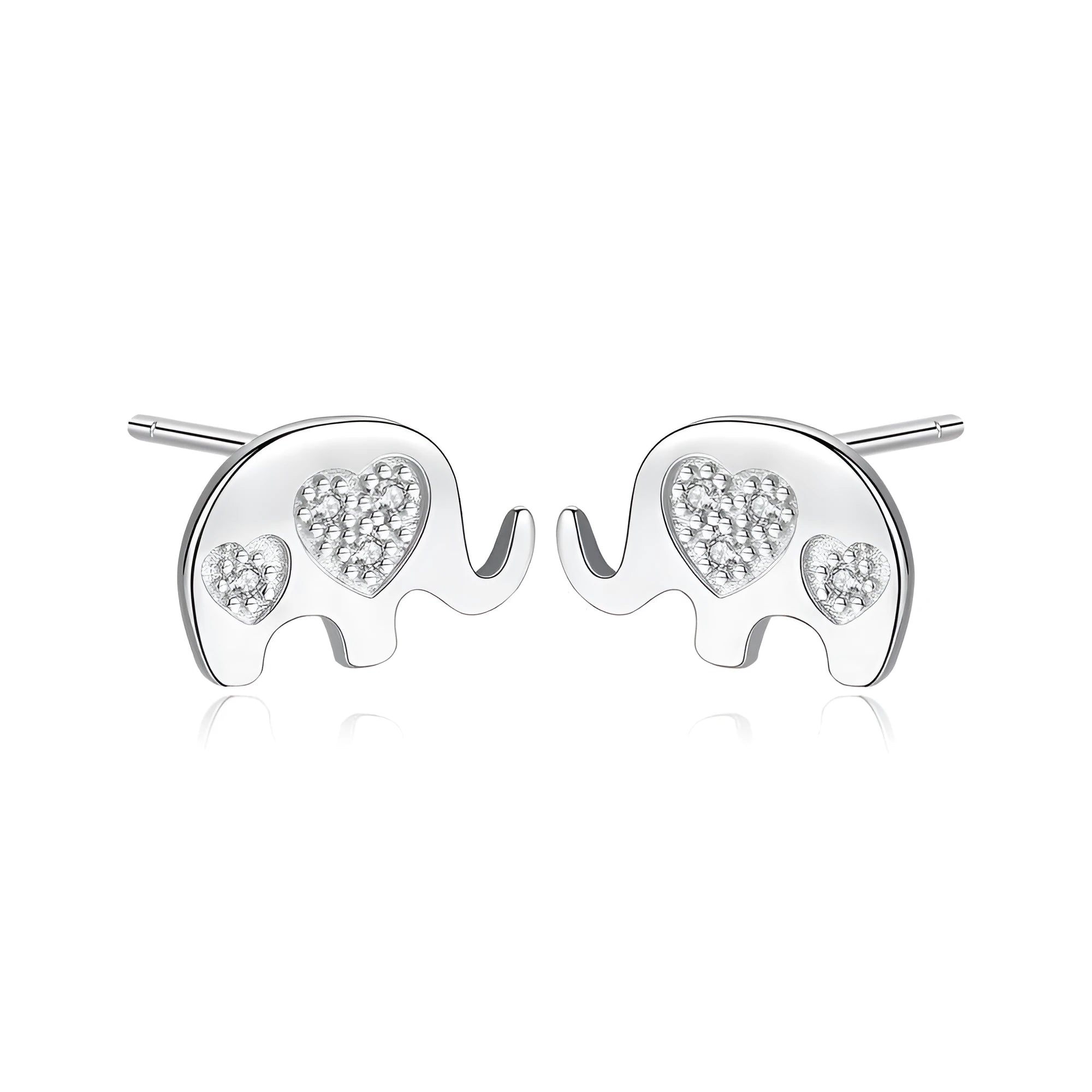 Small Korean geometric earrings in gold or silver, 0.6cm wide by 0.9cm high.