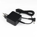 Black 45W laptop adapter with American plug and European socket compatibility
