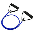 Adjustable chest expander exercise equipment with tension rope in five colour-coded resistance levels