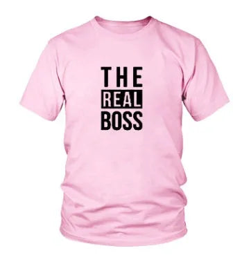 Man's loose fit round neck t-shirt with a graphic print, short sleeves, on a white background.