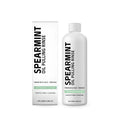 100ml bottle of spearmint oil pulling mouthwash with clove and peppermint oils