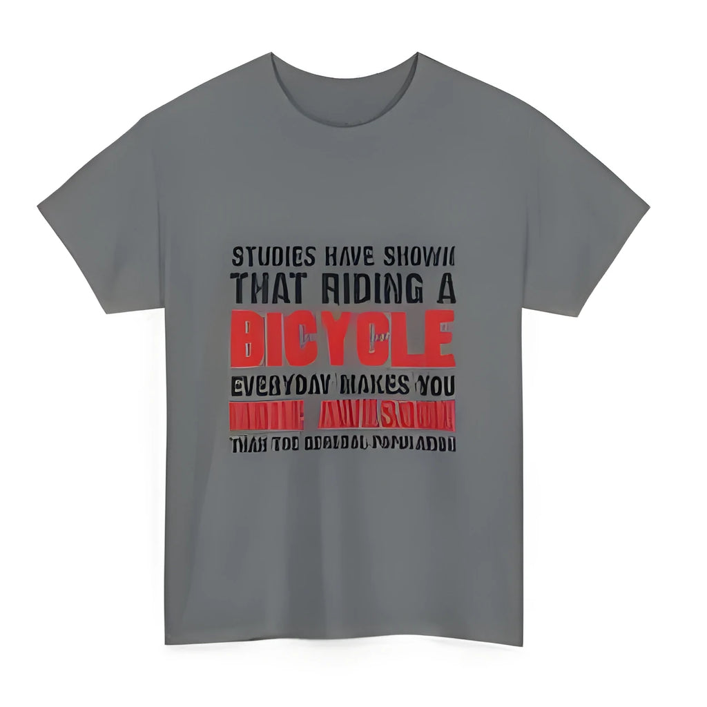 Grey women's cotton short sleeve T-shirt with a printed pattern on the front.